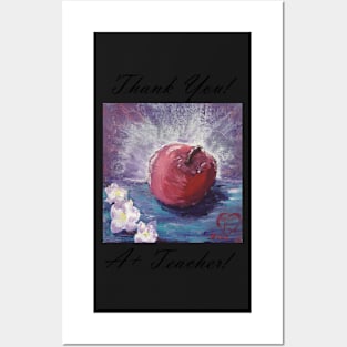 spring apple , Thank you! A+ teacher! Posters and Art